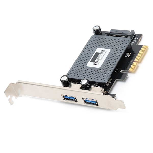 PCI-E -laajennuskortti Riser 4x - 2 Type-A USB3.1 10 Gbps Express -sovitinkorttiohjain