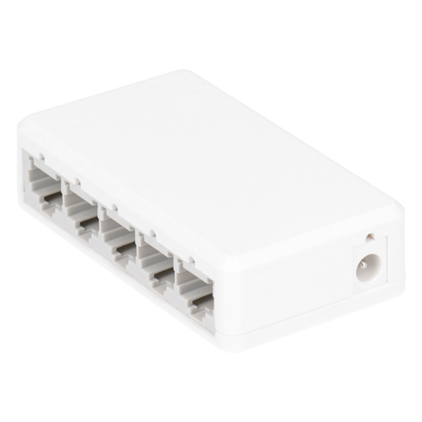 5-Port Switch 100M Hurtig Transmission Fuld Kompatibel Computer TV Netværksadapter 100-240VUK Stik