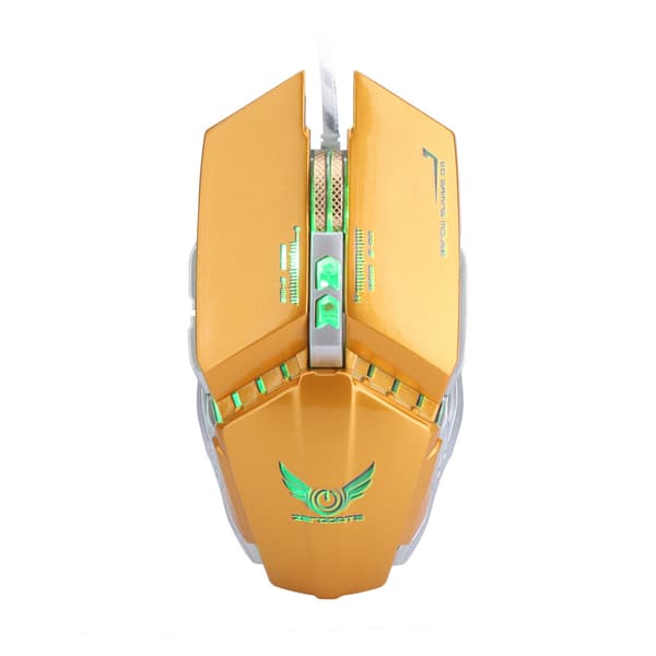 Universal USB-kablet gamingmus 3200 DPI mekanisk computermus til pc-spil guld