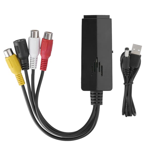 Universal Mini AV till HDMI-omvandlare Kort linje Högdefinitionsvideoadapter AV2HDMI