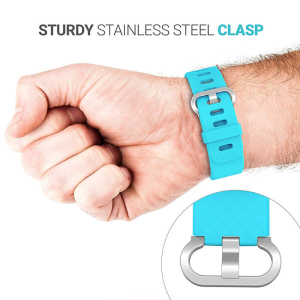 Egnet for Fitbit charge 4 / Fitbit charge 3 / charge 3 se erstatningsarmbånd, smartklokkestropp（Grå-L）