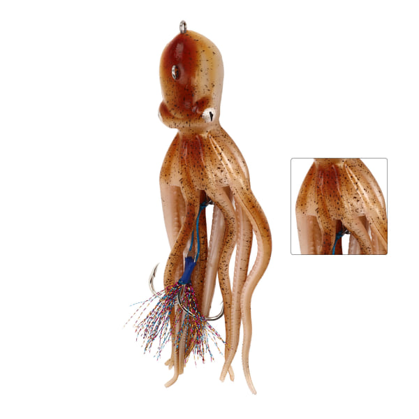 Octopus Simulering Fiskeriggar Kjol Trolling Fiske Lure Bait Jigs med fångstfärg för sötvattensjövatten