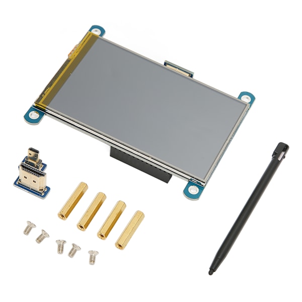 4in HD Multimedia Interface LCD IPS-skærm 800x480 opløsning resistiv touchskærm med stylus til Raspberry Pi