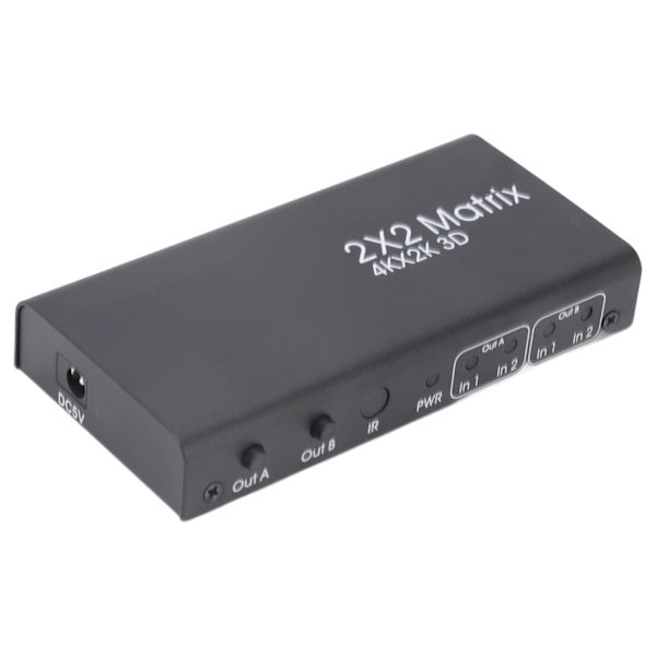 HD Multimedia Interface Switcher 2 in 2 Out 4K 30Hz Auto High Definition Multimedia Interface Selector Hub