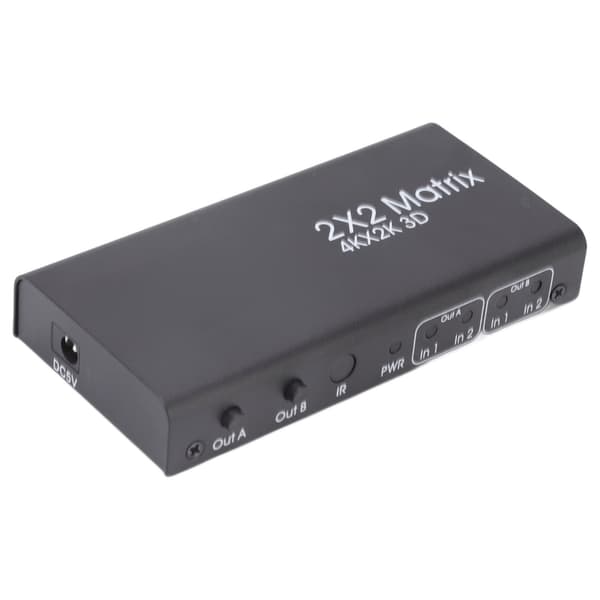 HD Multimedia Interface-växlare 2 in 2 Out 4K 30Hz Auto High Definition Multimedia Interface Selector Hub