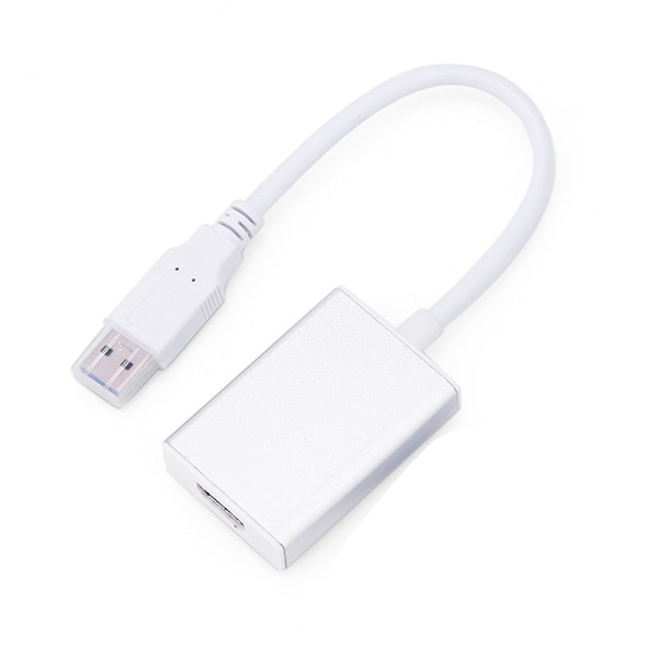 USB 3.0 til HDMI-konverterkabel Display grafisk adapter til PC HD 1080P (hvid)