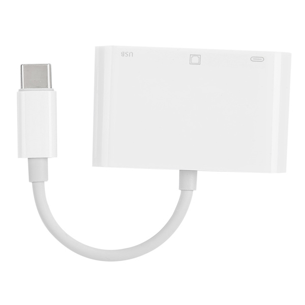 NK‑107TC Type‑C -sovitinmuunnin ulkoinen verkkokortti RJ45 100M Internet USB -kuulokemikrofoni