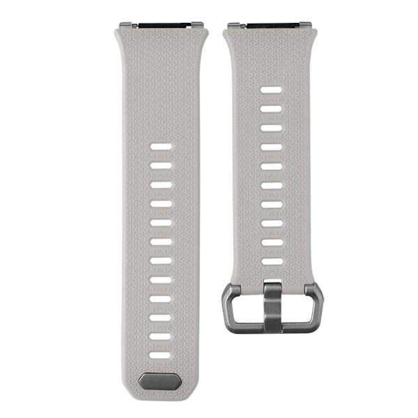 Silikonarmband för smartklocka, ersättning för Fibit Ionic (vit, stor)