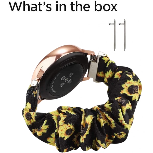 För Scrunchie handledsband ersättning för Galaxy Watch 42mm/Gear S2 Classic/Gear Sport Smartwatches Kompatibel med Samsung Galaxy Watch Active/Active