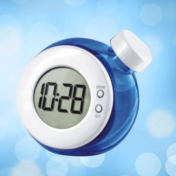 Water Power Saati- Dostu Saat Dijital Çalar Saat Dijital Çalar Saat Pilsiz Su Saati LED Ekran Saati (Mavi)