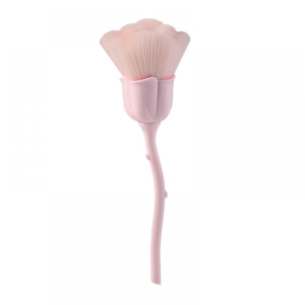 1 kpl Pink Rose Meikkisivellin, Poskipunasivellin Fashion Beauty Tool, Super Large Face Powder Meikkisiveltimet Puuterikosmetiikkatyökalulle