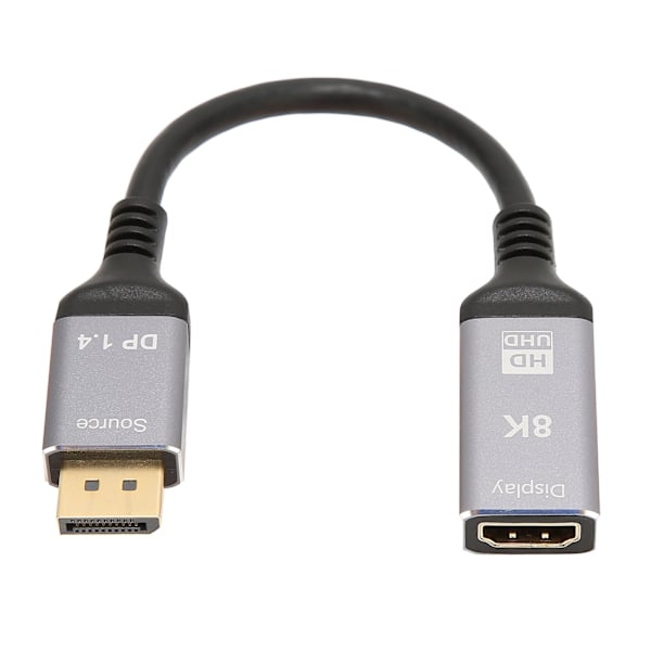 DisplayPort 1.4 - HD Multimedia Interface 2.1 -kaapeli 8K 48 Gbps, tukee HDR 3D AV -sovitinkaapelia kannettavalle tietokoneelle, PC:lle, televisiolle, projektorille