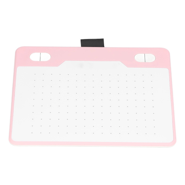 Grafisk tegnebrett 155x100mm 233 PPS 5080 LPI 8192 nivåer Stylus 4 tilpassbare taster USB-port Digital Art Tablet Rosa