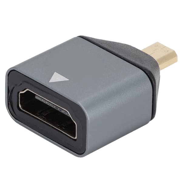 HD Multimedia Interface-adapter, hane till hona, aluminiumlegering, 4K Micro HD Multimedia Interface-adapter
