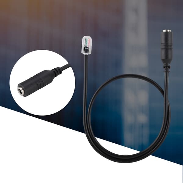 3,5 mm smartphone headset-interface til RJ9/RJ10 headset-kontortelefonadapterkabel