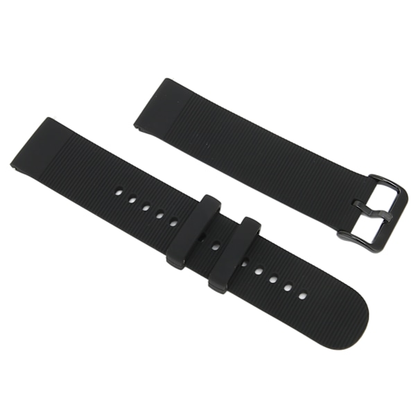 Justerbar silikonklokkestropp for Amazfit GTS 3/GTS 3 PRO Pustende Smartwatch WatchbandBlack