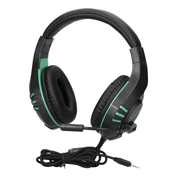 M205 Trådbundet spelheadset med mikrofon 3,5 mm jack brusreducerande spelheadset för PS4Grön