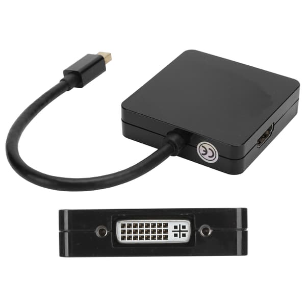 3-i-1-adapter Mini DP til DP DVI HDMI 1080P High Definition Converter-kabel til computer TVSort