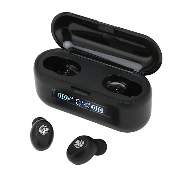 Bluetooth-hodetelefoner med berøringskontroll, True Wireless-ørepropper med ladeetui for iPhone og Android