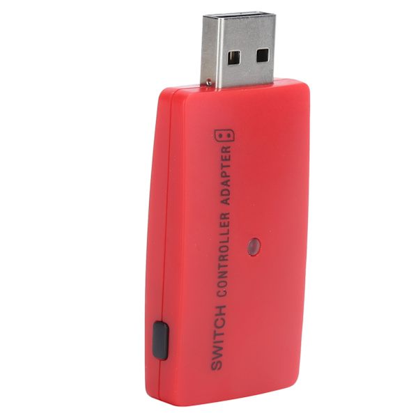 Bærbar USB trådløs Bluetooth-controlleradapter håndkonverter til PS4 Switch-spilkonsolrød