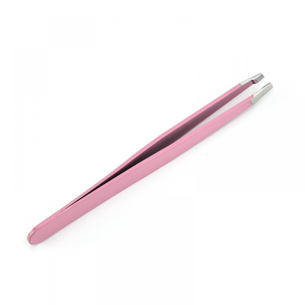 Eyebrow Tweezers Stainless Steel Tweezers Facial Hair Eyebrow Precision Tweezers for Men and Women(Pink)