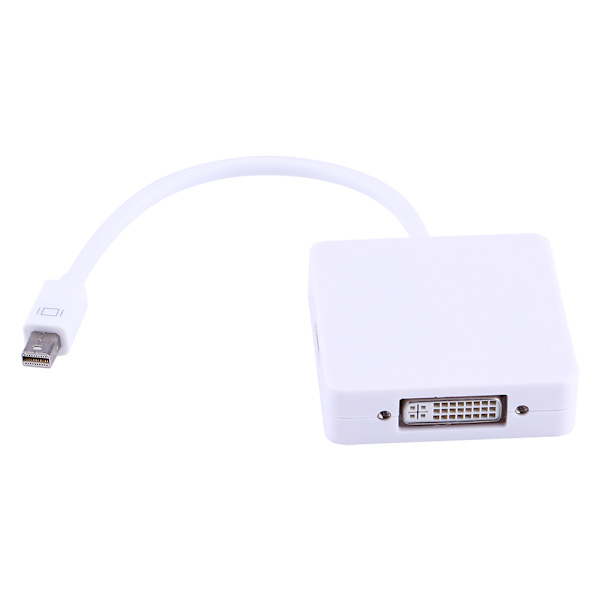 Thunderbolt Mini Display Port till HDMI DVI VGA Adapterkabel för Mac Book Air Pro