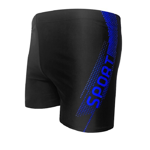 Miesten uimahousut löysät miesten plus-koon uimahousut konservatiiviset urheilun pikakuiva uimahousut ulkomaankaupan allas Sapphire Blue 2XL