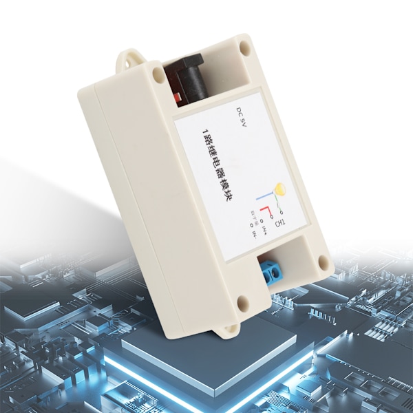 ESP8266 1-kanals WiFi-relémodul DC 5V-24V med hus Optisk koblingsisolering