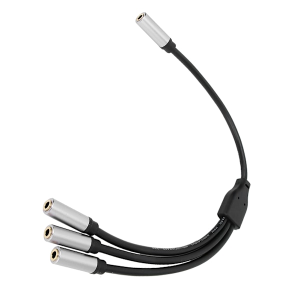 3,5 mm 1 hun til 3 hun splitter stereo forlængerkabel AUX lydkabel 30 cm