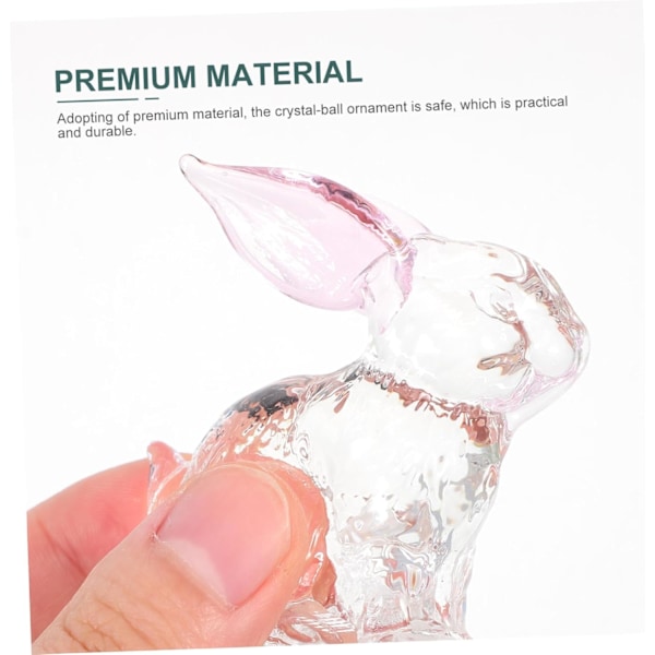 Lasinen Jänis Työpöydälle Mini Jänis Veistos Puhallettu Lasinen Figuuri Pupu Painonappi Glasssweets Koristeet Pieni Jänis Kristalli Jänis Koriste