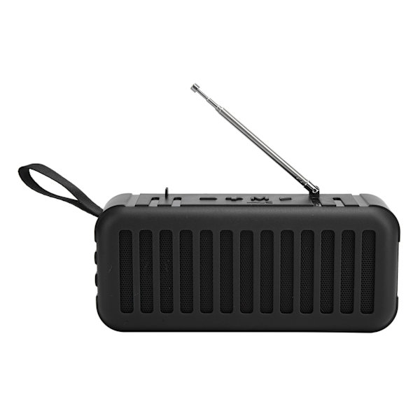 D6‑2 Trådløs Bluetooth Højttaler Mini Bærbar Solcelledrevet Subwoofer Support FMBlack