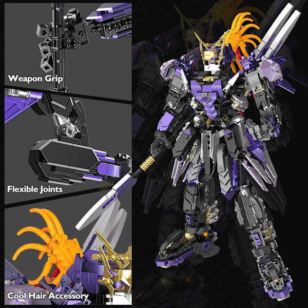 Technic Mech Byggsats 70152, Coola STEM Stridsvagn Mecha Modellset för Vuxna, Samlarobjekt Multi-Posture Warrior Leksaker för Pojkar, Perfekta Gåvor (1620PCS)