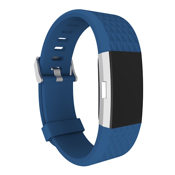 Silikonarmbånd for Fitbit Charge 2 (Blå)