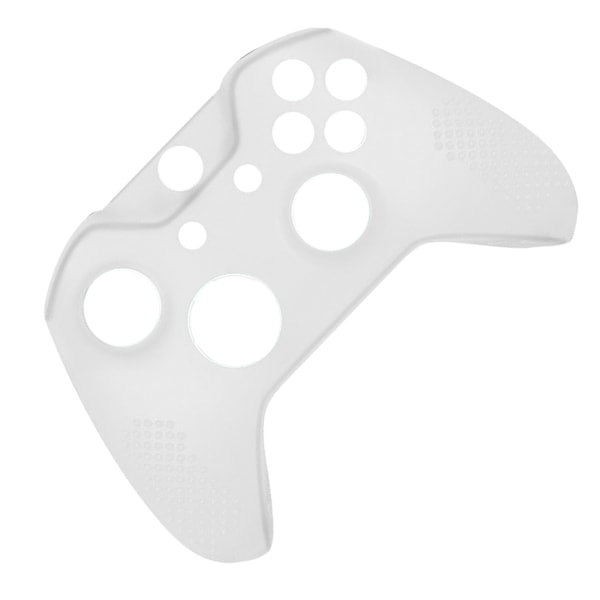 Gamepad Silikonfodral Cover Halkfri Spelkontroll Skyddande Cover med Tangentknappar för XBOX ONE Slim Vit