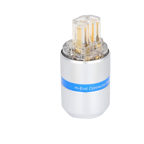 Monosaudio Audio Power Connector Ren Kobber 24K Guldbelagt Strømstik AC Strøm og HiFi Audio Connector (F107G Hun )