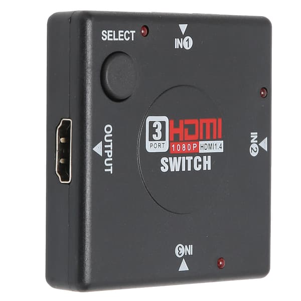 Switcher 3 in 1 Out High Definition Multimedia Interface Audio Converter Signal Splitter