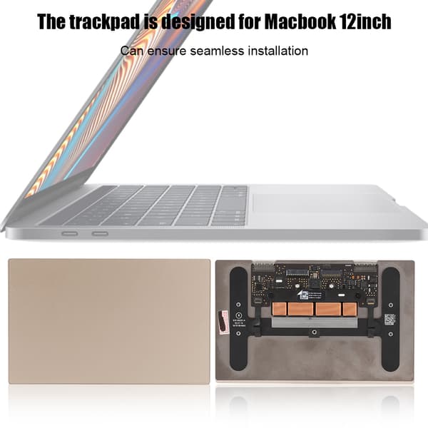 Reservedele til bærbar computer - Trackpad til MacBook 12 tommer A1534 2016 - Guld