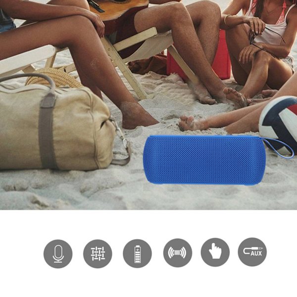 Trådlös Bluetooth-högtalare utomhus bärbar subwoofer stöd handsfree-samtal TF-kort FM-radio