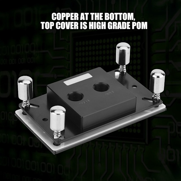 Dator CPU vattenkylningsblock Jet typ kopparbas vattenblock