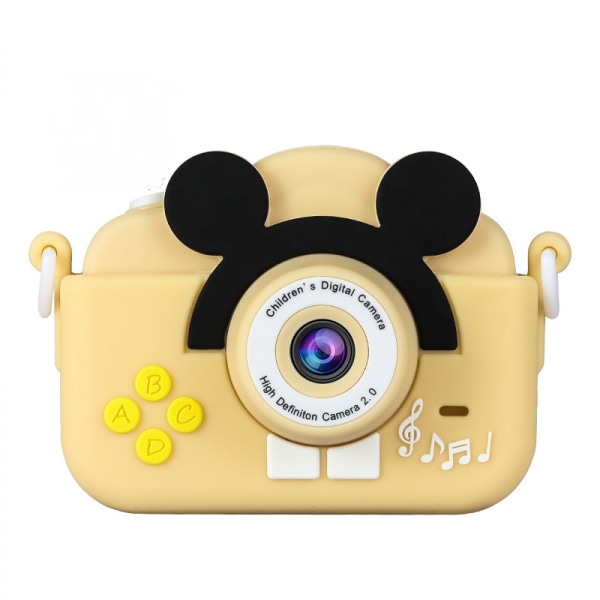 Lasten kamera, HD-video-digitaalivideokamera toddler 32 Gt:n SD-kortilla, joululahjat pojille ja tytöille lapsille (keltainen)