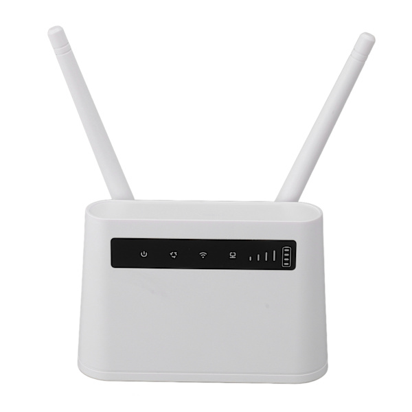 Trådlös WiFi-router för asiatiskt 4G SIM-kort Router 300Mbps Smart Home Internet Router med 2 5dBi High Gain-antenner 100‑240V