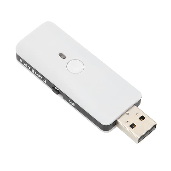 Trådløs kontrolleradapter med kabel, multifunksjonell kablet Bluetooth-kontrollerkonverter for PS-spillkontroller, PC, bærbar PC