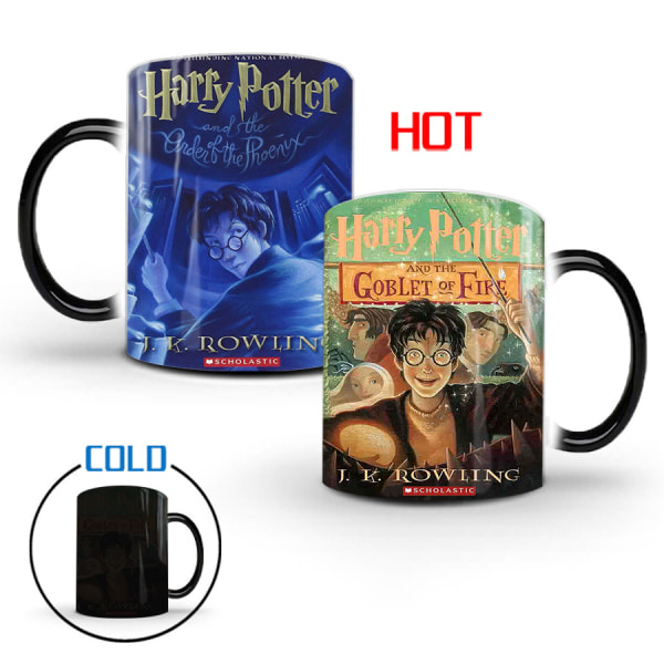 Wekity Harry Potter Färgförändrande Mugg Keramisk Kaffe Mugg Födelsedagspresent, 301-400ml