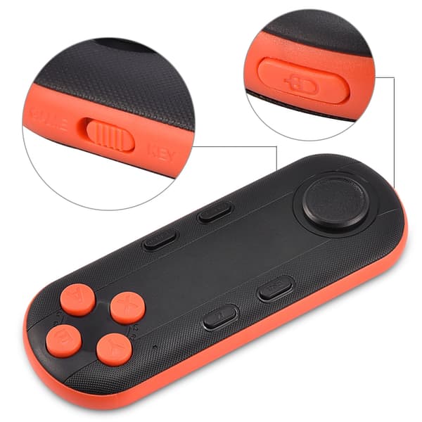 Bærbar trådløs Bluetooth joystick spil fjernbetjening controller til iOS Android PC