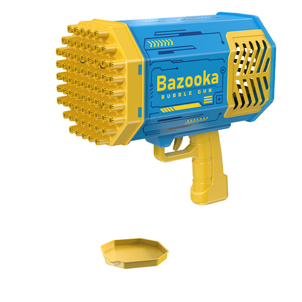 Bubble Machine Gun Leksaker för Barn, Bubble Gun med Färgglada Ljus och Tusentals Bubblor, Utomhusleksak Födelsedagsfest Favörer Presenter till Pojke blue