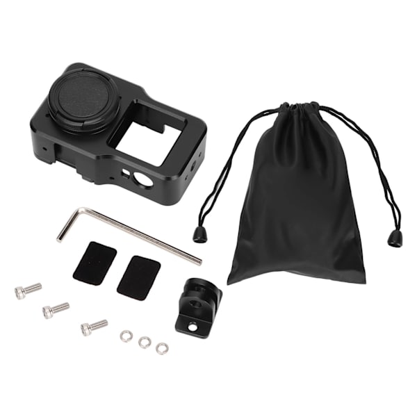 DJI Action 2 -kameran alumiinirunkokehikko urheilukameralle, 1/4 tuuman ja 3/8 tuuman kierteillä