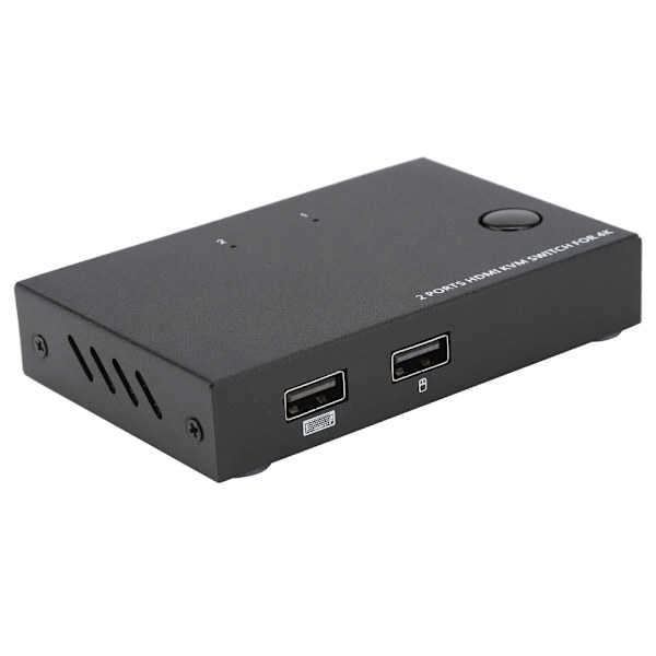 AM-KM201 KVM-switcher 2-port HDMI-fordeler 1080P 4K til 2 computere, der deler en enkelt skærm