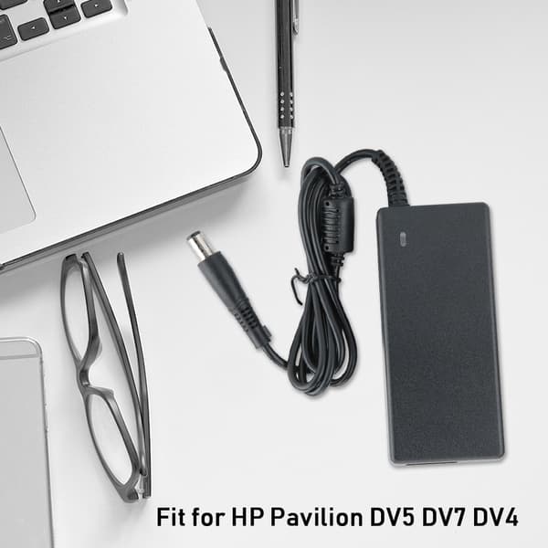 Bærbar PC NoteBook erstatning AC laderadapter passer for HP Pavilion DV5 DV7 DV4 100-240V