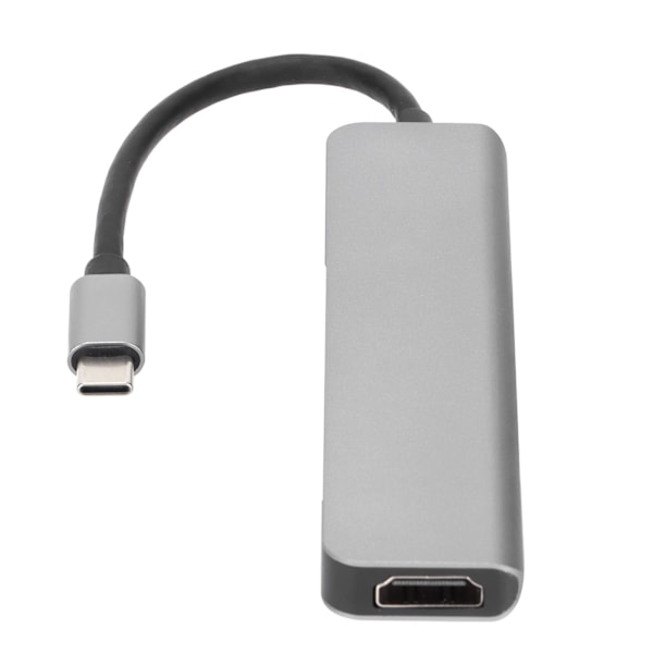 USB 3.0 Hub 6 i 1 Holdbar Robust 87W Hurtiglading 5Gbps Stabil Rask Bærbar USB C Dokkingstasjon