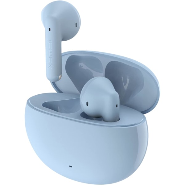 Edifier X2 Bluetooth -langattomat kuulokkeet mikrofonilla, kevyet stereo in-ear -kuulokkeet 28 tunnin toistoaika latauskotelolla Blue
